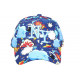 Casquette Enfant NY Motif BD Bleu design Streetwear Garçon Fille 7 a 12 ans Casquette Enfant Nyls Création