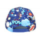 Casquette Enfant NY Motif BD Bleu design Streetwear Garçon Fille 7 a 12 ans Casquette Enfant Nyls Création