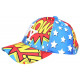 Casquette Enfant NY WOW Motif BD Pop Streetwear Garçon Fille 7 a 12 ans Casquette Enfant Nyls Création