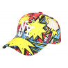 Casquette Enfant NY BD Jaune – Casquette Garçon Fille Style Comics 7 a 12 ans