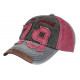 Casquette Vintage 79 New York Rouge Denim Style Usé Rétro En Coton CASQUETTES Hip Hop Honour