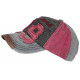 Casquette Vintage 79 New York Rouge Denim Style Usé Rétro En Coton CASQUETTES Hip Hop Honour
