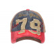 Casquette Vintage 79 New York Rose Beige Denim Style Rétro En Coton CASQUETTES Hip Hop Honour