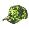 Casquette NY Verte Fluo et Noire Fashion Streetwear Baseball Smoky