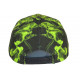 Casquette NY Verte Fluo et Noire Fashion Streetwear Baseball Smoky CASQUETTES Hip Hop Honour