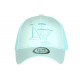 Casquette NY Filet Turquoise Aqua Trucker Baseball Fashion Gybz CASQUETTES Hip Hop Honour