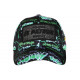 Casquette El Patron Verte et Noire Streetwear Glitter Colombia CASQUETTES SKR
