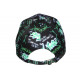 Casquette El Patron Verte et Noire Streetwear Glitter Colombia CASQUETTES SKR
