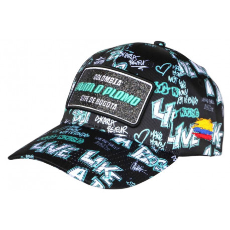 Casquette Plata o Plomo Turquoise Noire Glitter Strass Streetwear Baseball CASQUETTES SKR