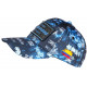 Casquette Plata o Plomo Bleue et Noire Glitter Strass Streetwear Baseball CASQUETTES SKR