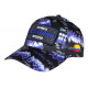 Casquette El Patron Bleue et Noire Streetwear Glitter Medellin CASQUETTES SKR