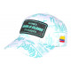 Casquette Plata o Plomo Turquoise et Blanche Glitter Strass Streetwear Colombia CASQUETTES SKR