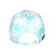 Casquette Plata o Plomo Turquoise et Blanche Glitter Strass Streetwear Colombia CASQUETTES SKR