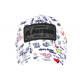 Casquette El Patron Blanche et Noire Strass Streetwear Colombia Medellin Baseball CASQUETTES SKR