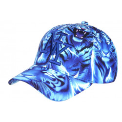 Casquette NY Tigre Bleue Rugissant Animalier Streetwear Baseball Wild CASQUETTES Hip Hop Honour