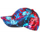 Casquette Enfant Leopard Bleue Rouge Jungle Streetwear 7 a 11 ans Casquette Enfant Hip Hop Honour