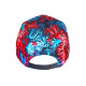 Casquette Enfant Leopard Bleue Rouge Jungle Streetwear 7 a 11 ans Casquette Enfant Hip Hop Honour
