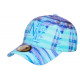 Casquette NY Tropicale Bleue et Violette Palmiers Streetwear Bora CASQUETTES Hip Hop Honour