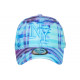 Casquette NY Tropicale Bleue et Violette Palmiers Streetwear Bora CASQUETTES Hip Hop Honour
