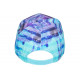 Casquette NY Tropicale Bleue et Violette Palmiers Streetwear Bora CASQUETTES Hip Hop Honour