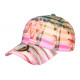 Casquette NY Tropicale rose et verte Palmiers Streetwear Bora CASQUETTES Hip Hop Honour