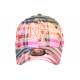 Casquette NY Tropicale rose et verte Palmiers Streetwear Bora CASQUETTES Hip Hop Honour