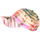 Casquette NY Tropicale rose et verte Palmiers Streetwear Bora CASQUETTES Hip Hop Honour