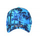 Casquette NY Bleue Tropicale Palmiers Design Streetwear Bora CASQUETTES Hip Hop Honour