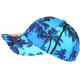Casquette NY Bleue Tropicale Palmiers Design Streetwear Bora CASQUETTES Hip Hop Honour