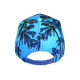 Casquette NY Bleue Tropicale Palmiers Design Streetwear Bora CASQUETTES Hip Hop Honour