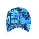 Casquette Enfant Bleue Tropicale Palmiers Streetwear Bora 7 a 12 ans Casquette Enfant Hip Hop Honour