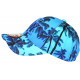 Casquette Enfant Bleue Tropicale Palmiers Streetwear Bora 7 a 12 ans Casquette Enfant Hip Hop Honour