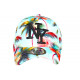 Casquette Enfant Turquoise Tropicale Palmiers Streetwear Bora 7 a 12 ans Casquette Enfant Hip Hop Honour