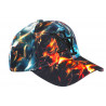 Casquette NY Enfant Orange Bleue Originale Flammes Fire de 7 a 11 ans