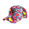Casquette Enfant Coeur Rouge Bleue Coeur Style Graphique Street Art 7 a 12 Ans