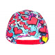 Casquette Enfant Coeur Rouge Bleue Coeur Style Graphique Street Art 7 a 12 Ans Casquette Enfant Hip Hop Honour