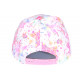 Casquette Fille Enfant Étoiles Multicolores - Arc-en-Ciel NY Rose - 7 à 12 Ans Casquette Enfant Hip Hop Honour
