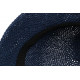 Chapeau Femme Été Bleu Marine Forme Cloche en Paille Tendance Coco CHAPEAUX Nyls Création