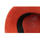 Chapeau Femme Été Orange Forme Cloche en Paille Tendance Coco CHAPEAUX Nyls Création