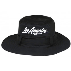 Chapeau Bob Los Angeles Noir – Grand Bob Safari Streetwear Large Bord en Coton BOB Nyls Création