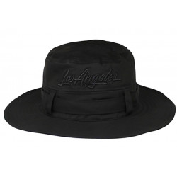 Chapeau Bob Los Angeles Noir – Grand Bob Safari Streetwear Bord Large en Coton BOB Nyls Création