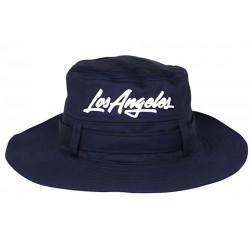 Chapeau Bob Los Angeles Bleu – Grand Bob Safari Streetwear Large Bord en Coton BOB Nyls Création