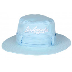 Chapeau Bob Los Angeles Bleu Ciel – Bob Safari Streetwear Large Bord en Coton BOB Nyls Création