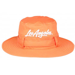 Chapeau Bob Los Angeles Orange – Bob Safari Streetwear Large Bord en Coton BOB Nyls Création