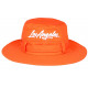Chapeau Bob Los Angeles Orange Vif – Bob Safari Streetwear Large Bord en Coton BOB Nyls Création