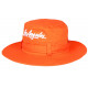 Chapeau Bob Los Angeles Orange Vif – Bob Safari Streetwear Large Bord en Coton BOB Nyls Création