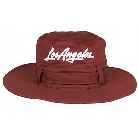 Chapeau Bob Los Angeles Marron – Bob Safari Streetwear Bord Large en Coton BOB Nyls Création