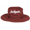 Chapeau Bob Los Angeles Marron – Bob Safari Streetwear Bord Large en Coton