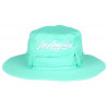 Chapeau Bob Los Angeles Turquoise – Bob Safari Streetwear Large Bord en Coton