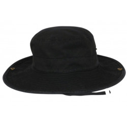 Bob Safari Noir Ficelle Homme Femme – Chapeau Bob Large Coton Denim BOB Nyls Création